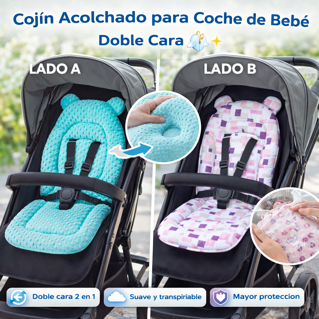 Cojin para coche doble cara