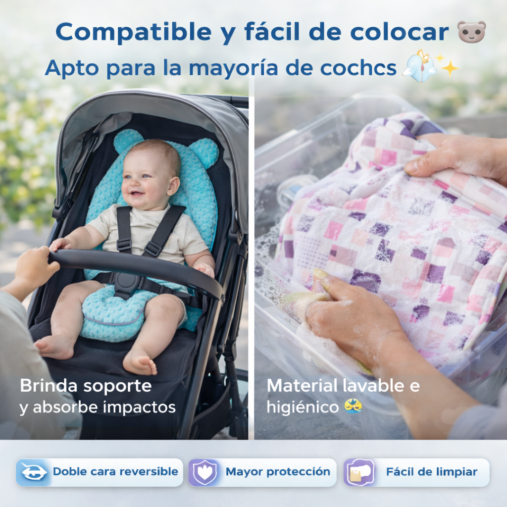 Cojin para coche doble cara