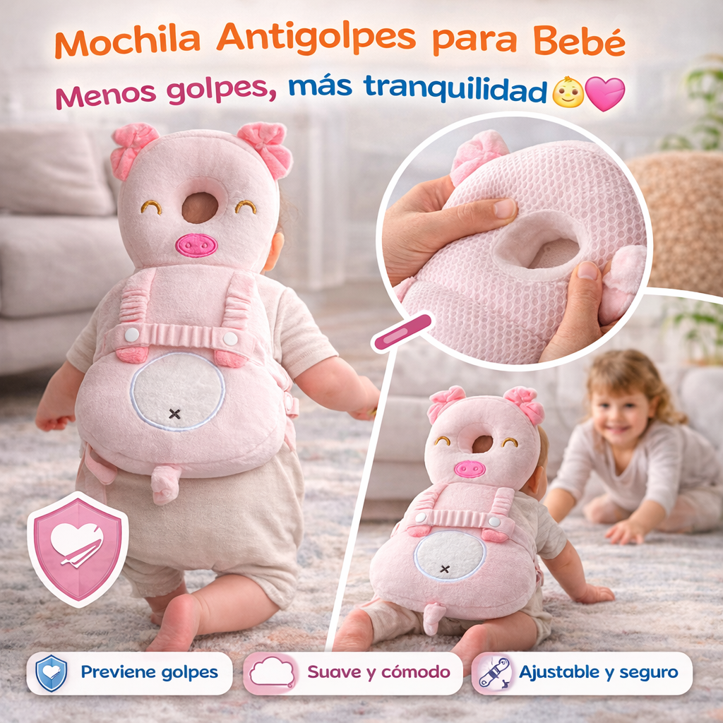 Mochila Antigolpe - Modelo Chanchito